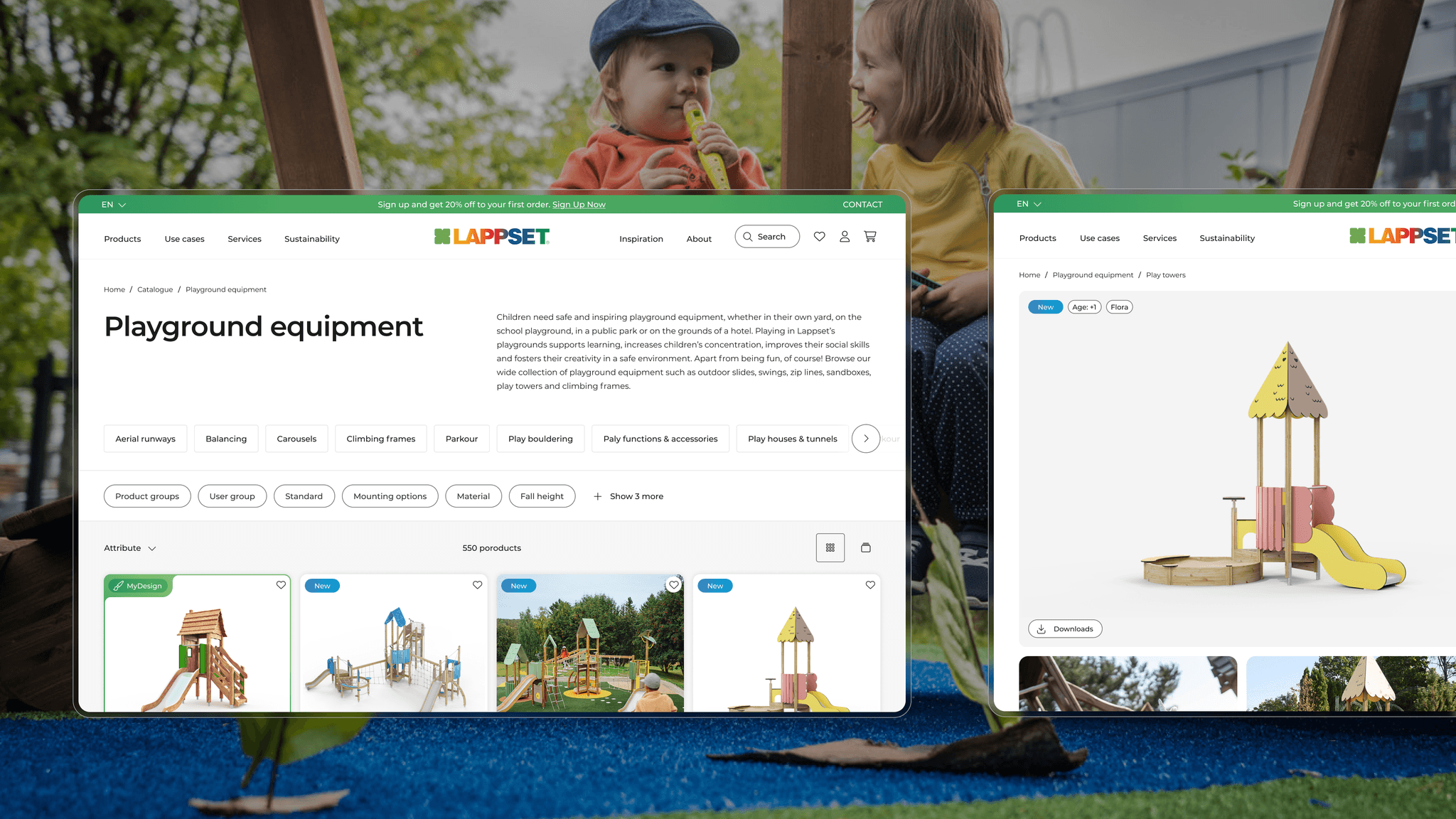 Lappset UI View