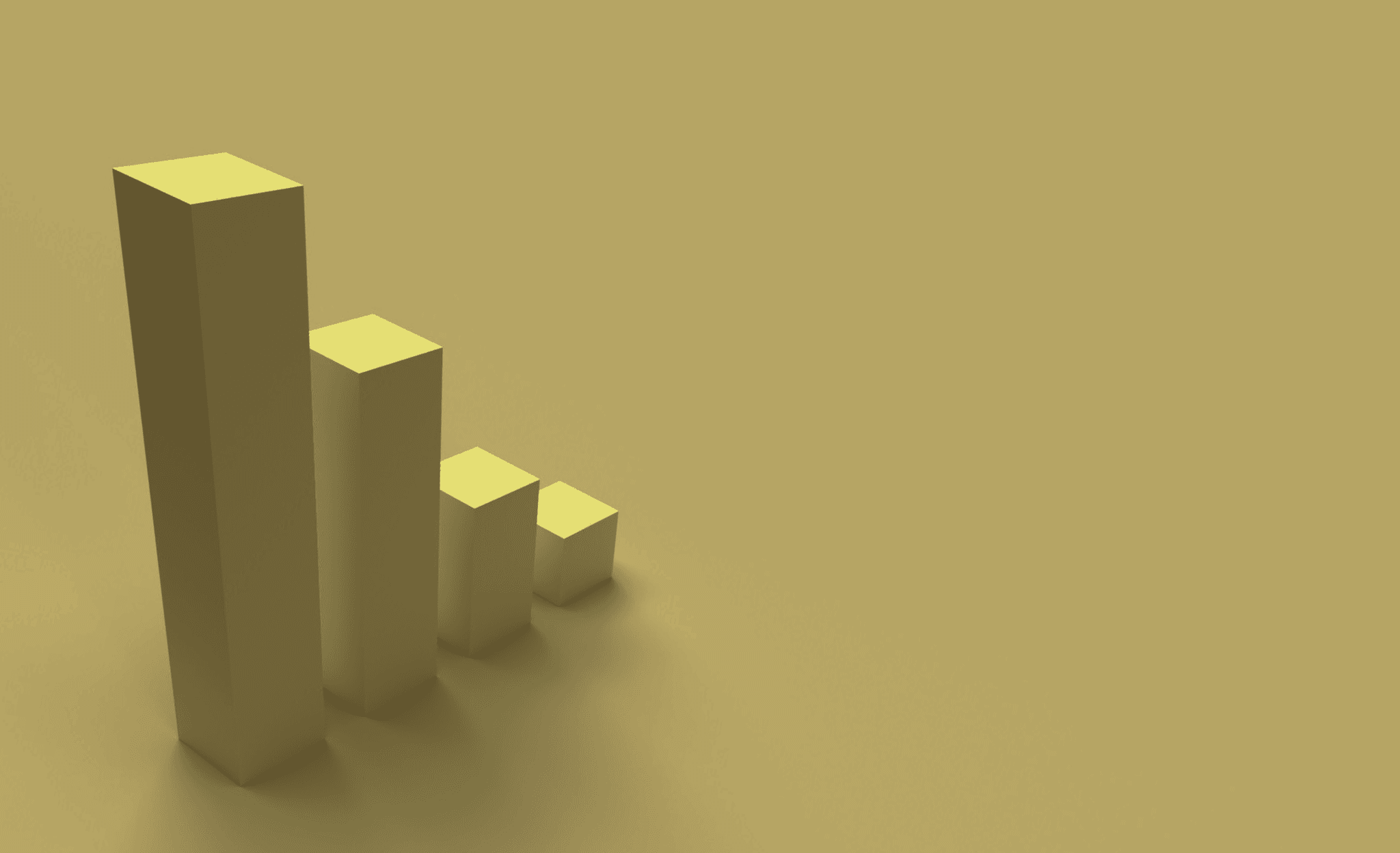 Digital image of 3d bar graphs