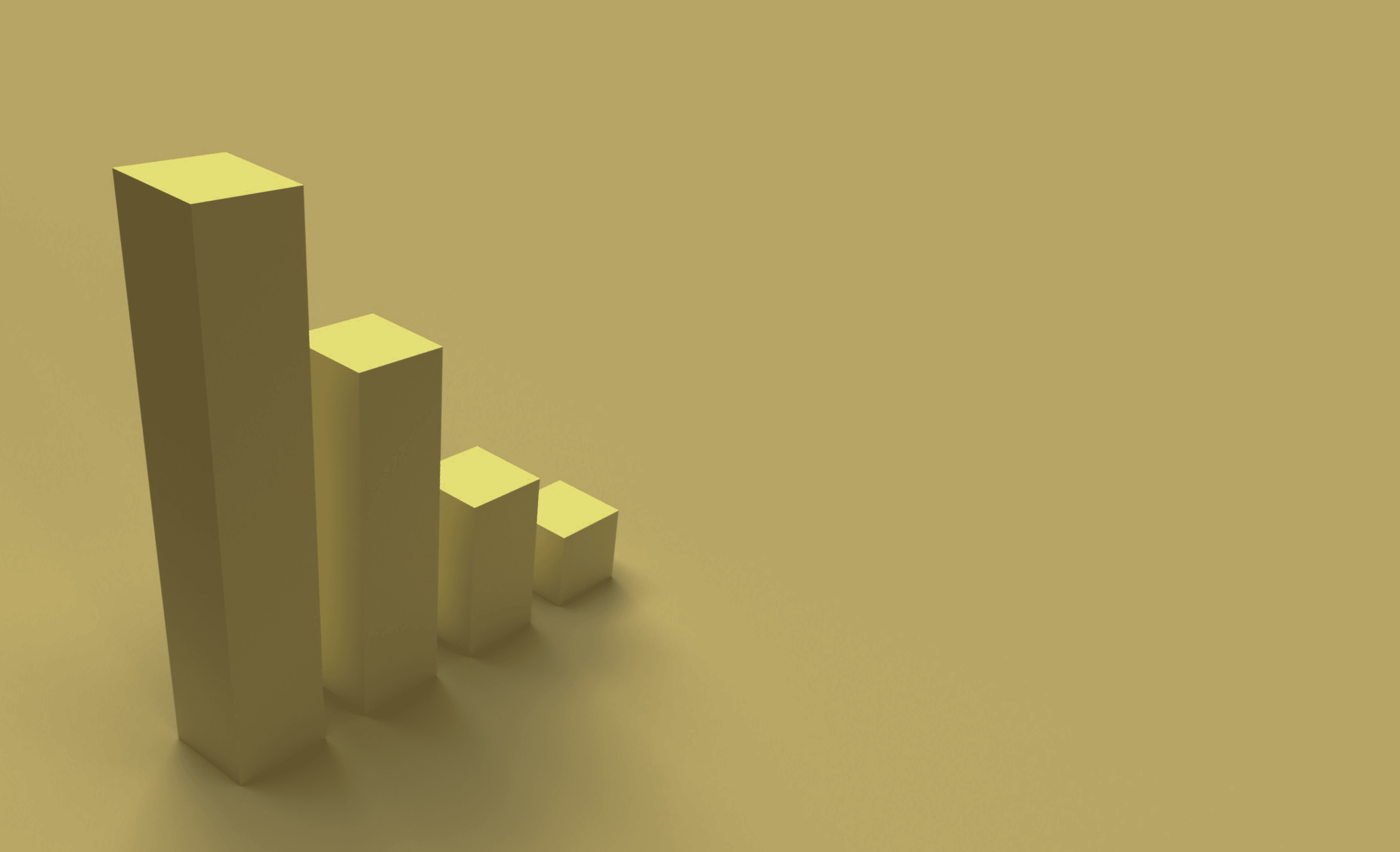 Digital image of 3d bar graphs
