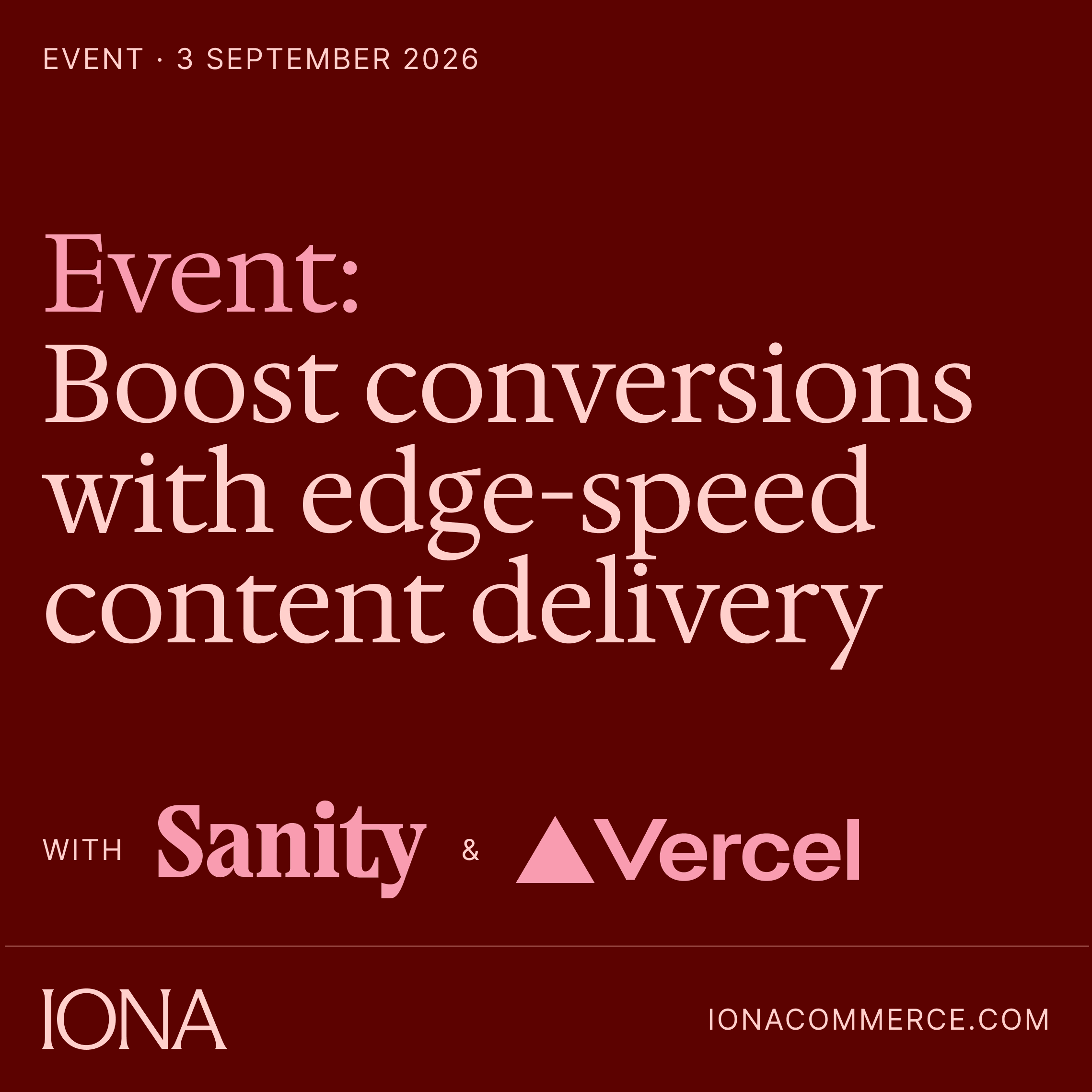 Event image - boost conversions with edge-speed content delivery