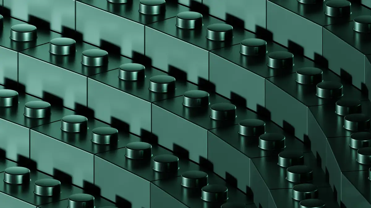 Continuous rows of blocks