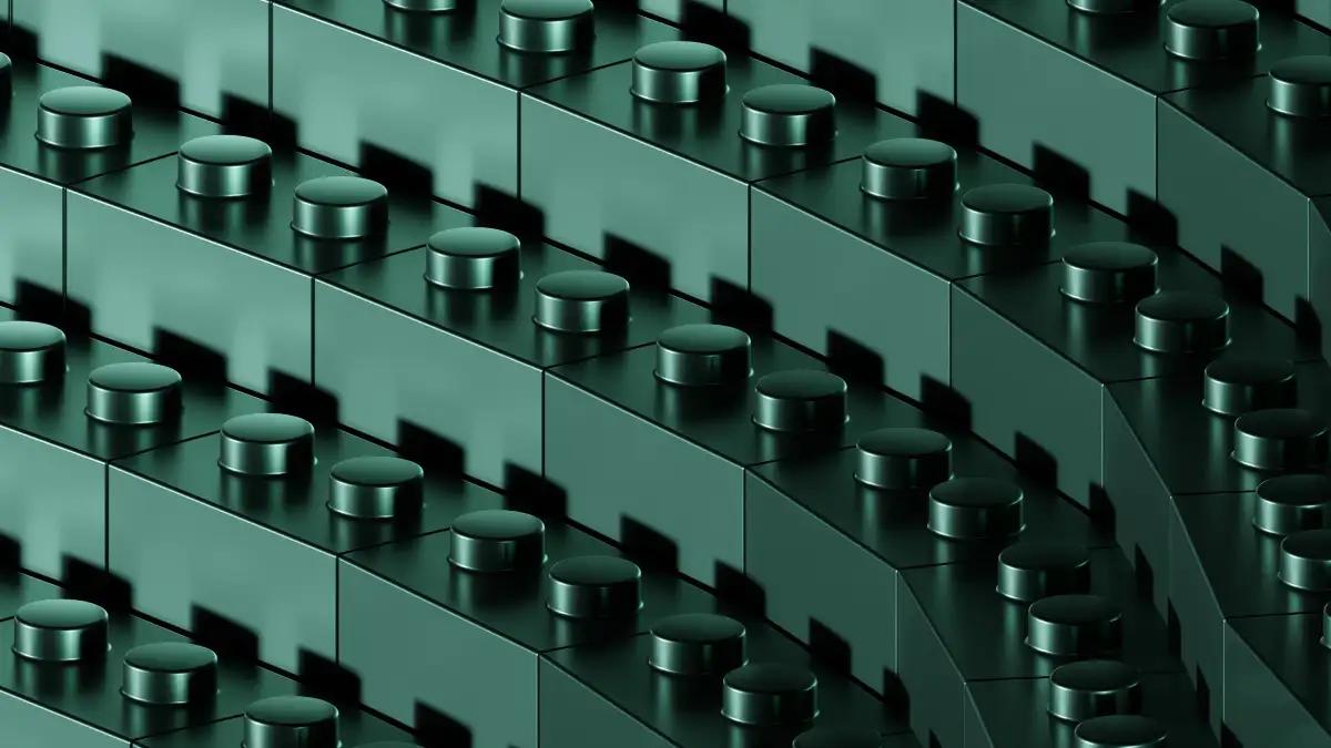 Continuous rows of blocks