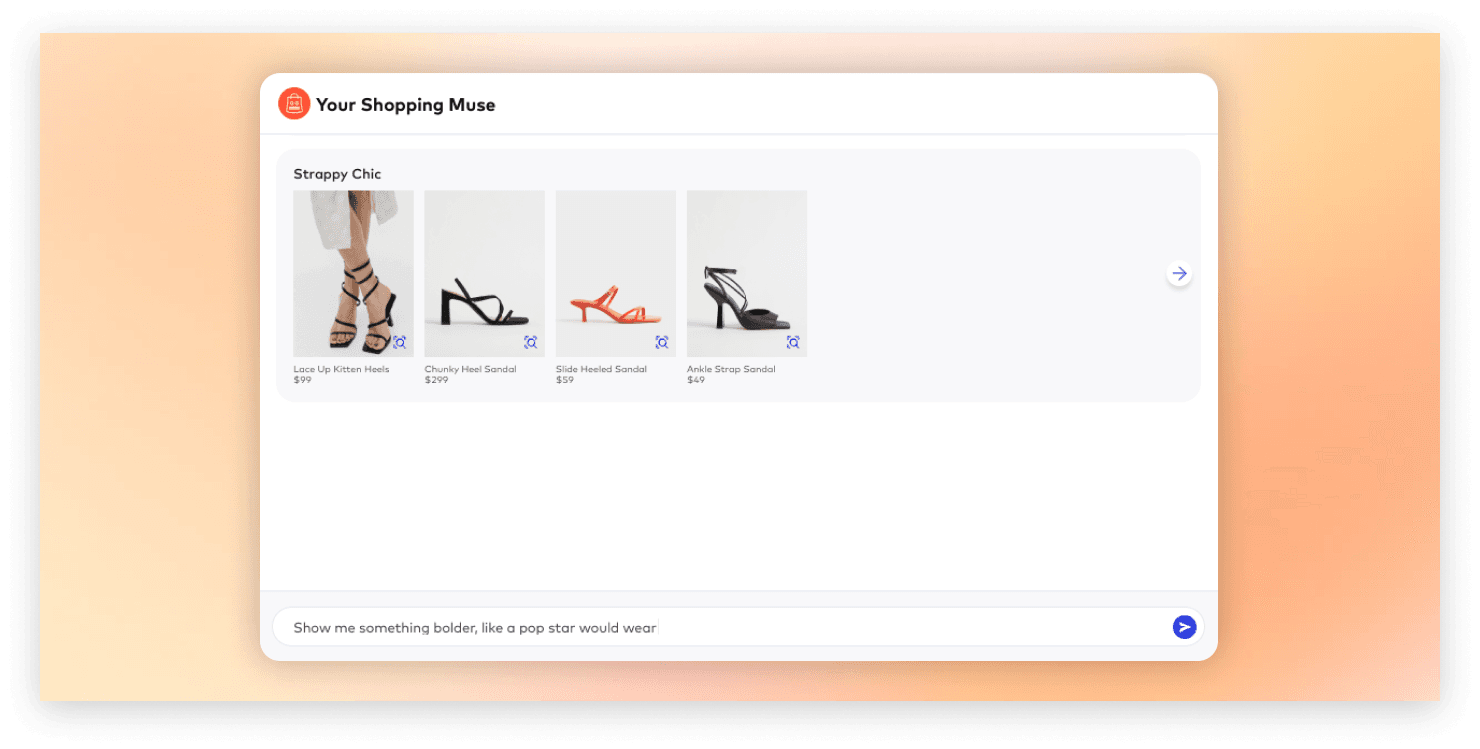 UI image of Shopping Muse