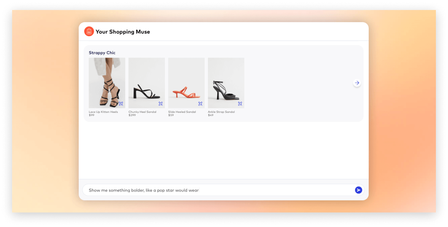 UI image of Shopping Muse