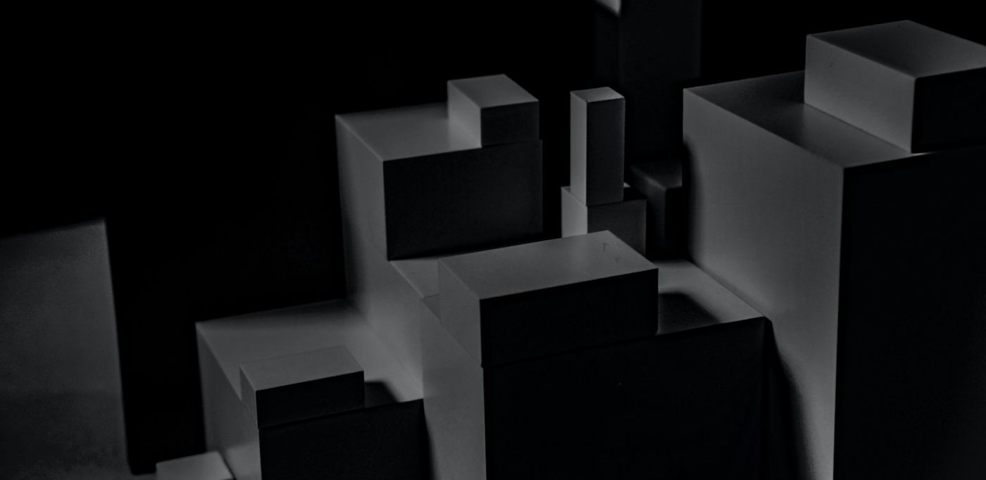 Abstract black blocks