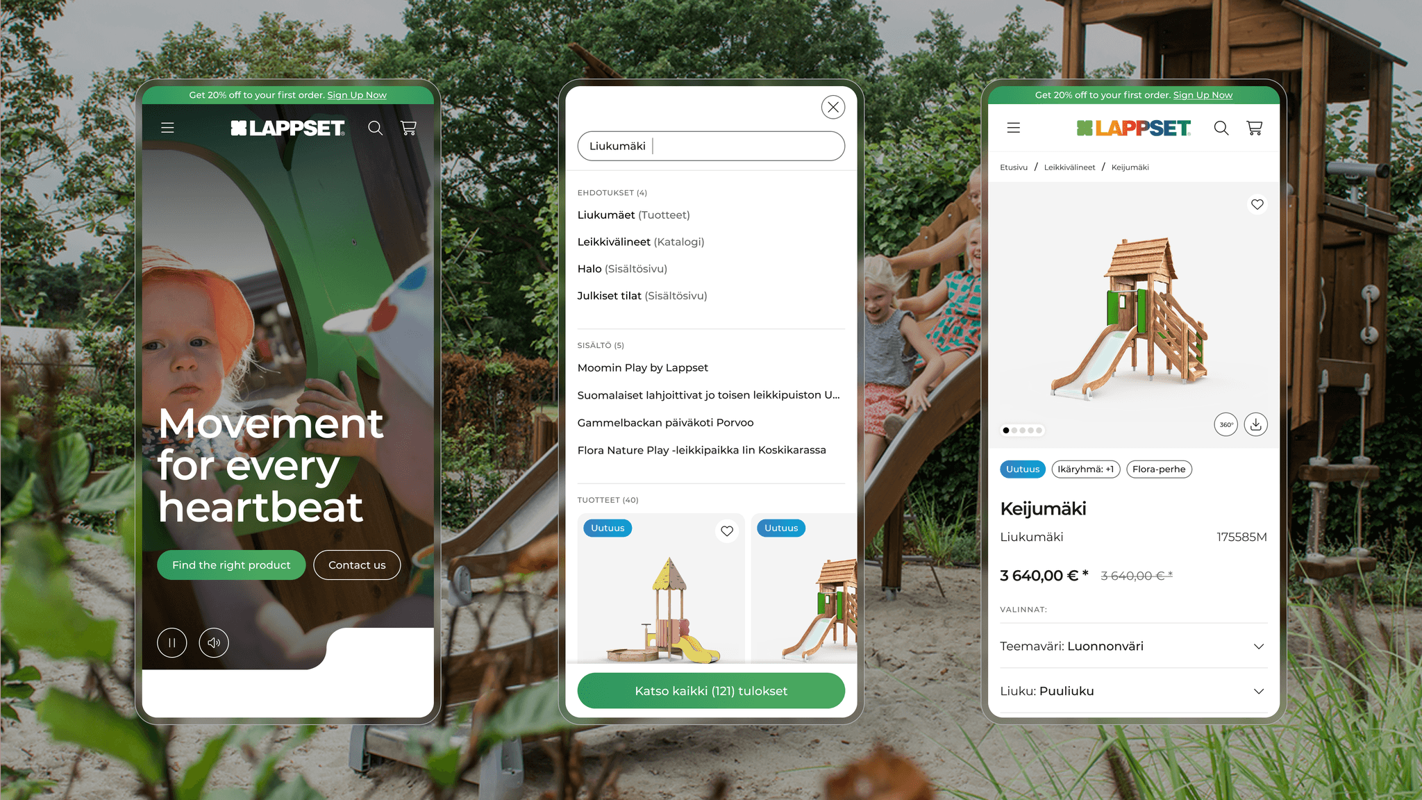 Lappset UI View