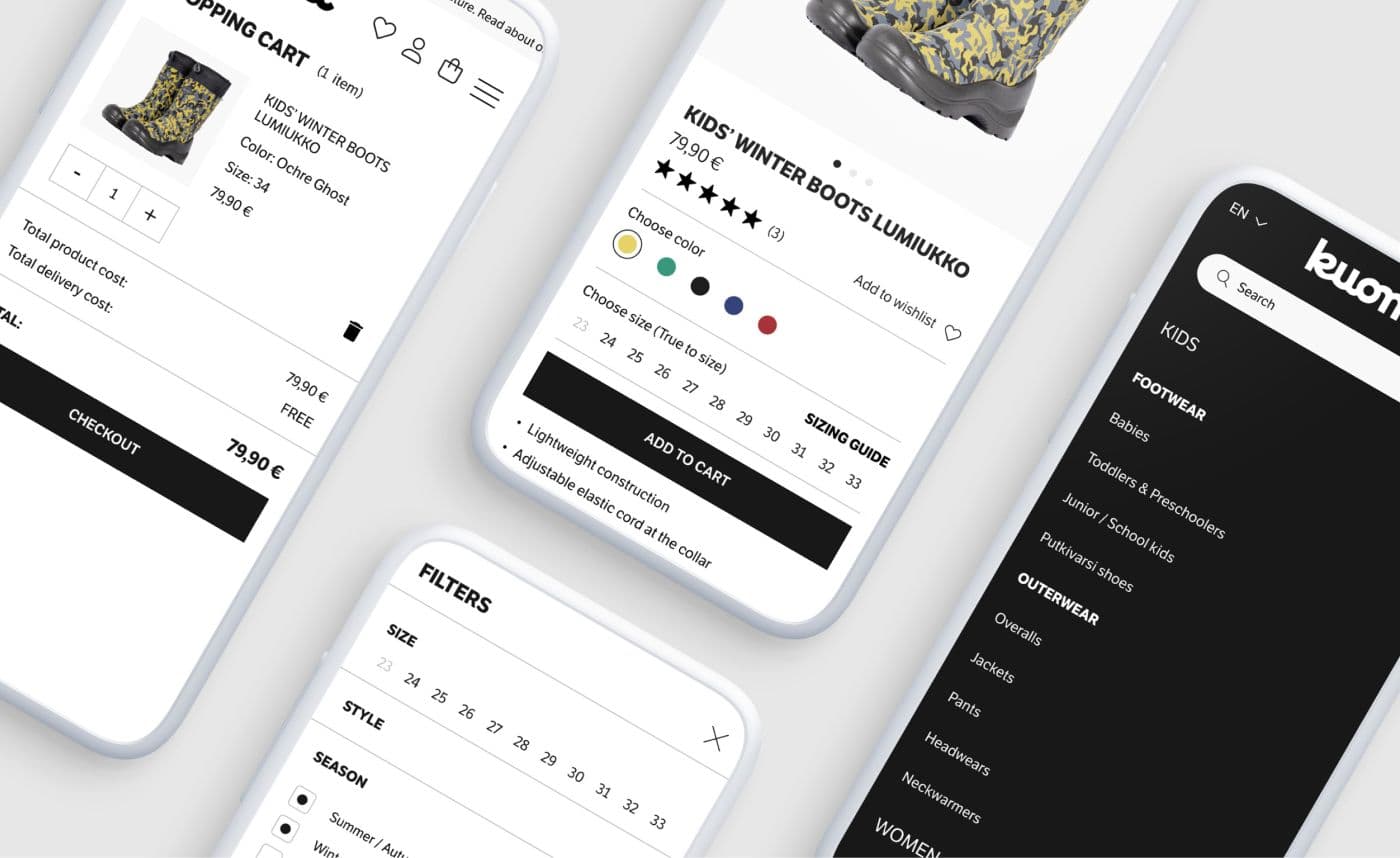 UI image of Kuoma store